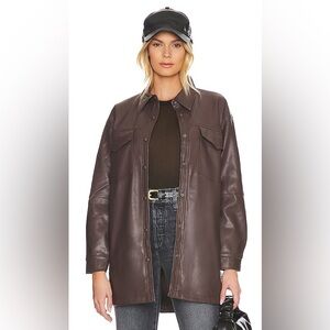 NWT $390 REVOLVE Apparis Riley utility jacket barn coat cocoa / REVOLVE